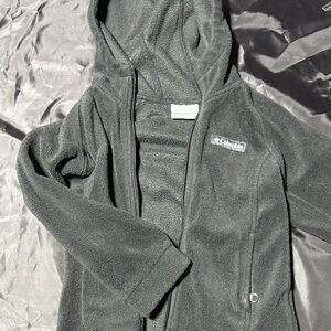 Kids Columbia Charcoal Hooded Fleece Jacket
